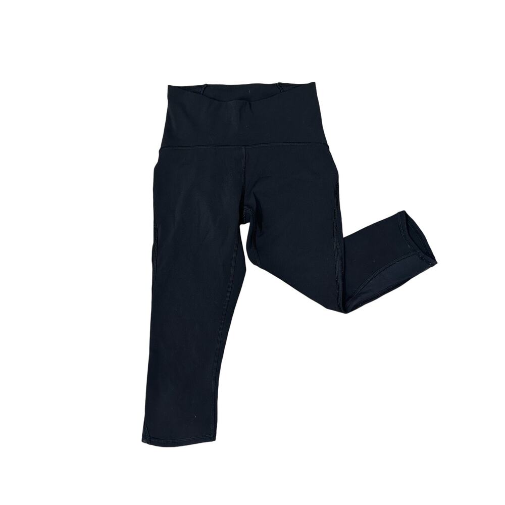 Lululemon Cropped Legging With Mesh Detail